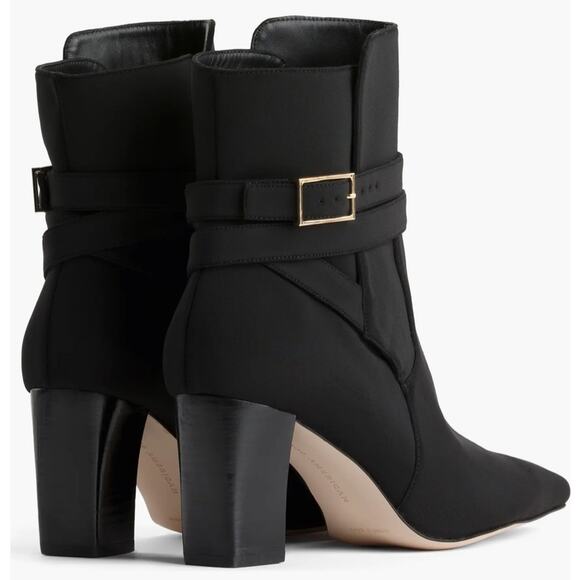 Good American Rare The Bombshell Black Ankle Heeled Boots Size 10 - Picture 2 of 7